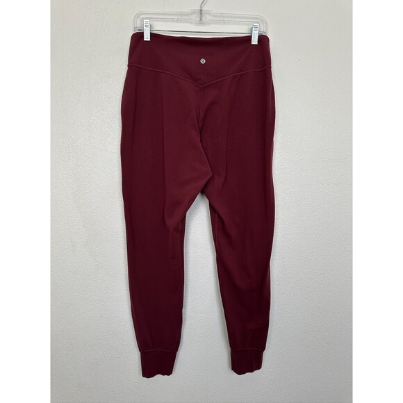 Lululemon Align Joggers Burgundy Red High Rise Athleisure Stretch Women's 10 - Picture 5 of 8